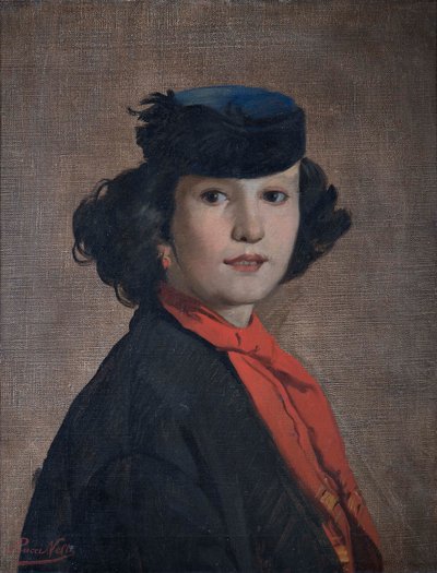 Nerina Badioli portréja, 1866 körül. alkotó: Antonio Puccinelli
