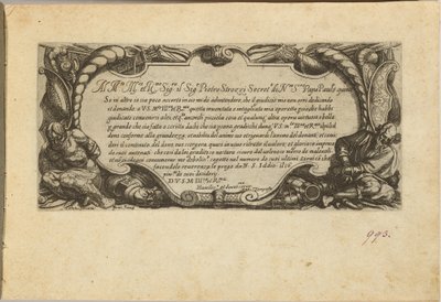 Frontispiece: Dedikáció Pietro Strozzinak alkotó: Antonio Tempesta