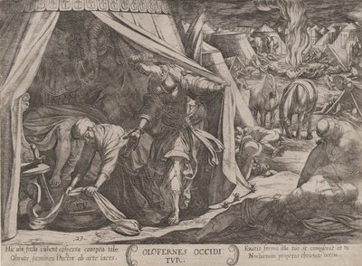 23. tábla: Judith és Holofernes, az Ószövetség csatáiból, kb...., kb. 1590-kb. 1610. alkotó: Antonio Tempesta