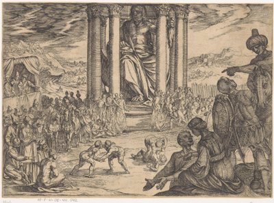 Jupiter szobra Olümpiában alkotó: Antonio Tempesta