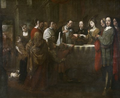 Szent Ferenc megkeresztelkedése, 1729-33 körül (olaj, vászon) alkotó: Antonio Viladomat