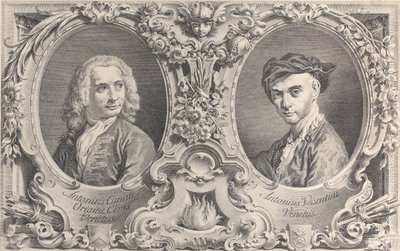 Canaletto és Visentini portréi, 1735., 1735. alkotó: Antonio Visentini