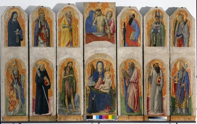 Pragliai poliptichon, 1448 körül alkotó: Antonio Vivarini