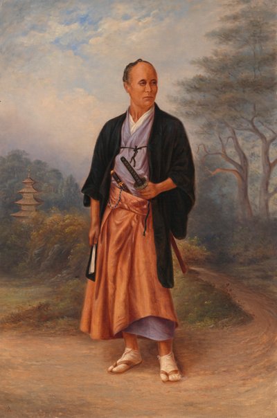 japán férfi, kb. 1893. alkotó: Antonio Zeno Shindler