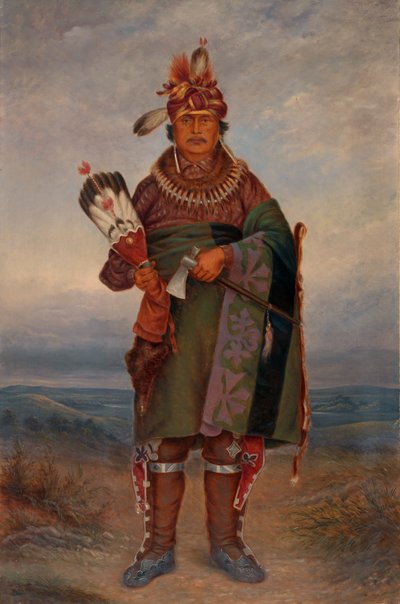 Sac és Fox Indian, kb. 1893. alkotó: Antonio Zeno Shindler