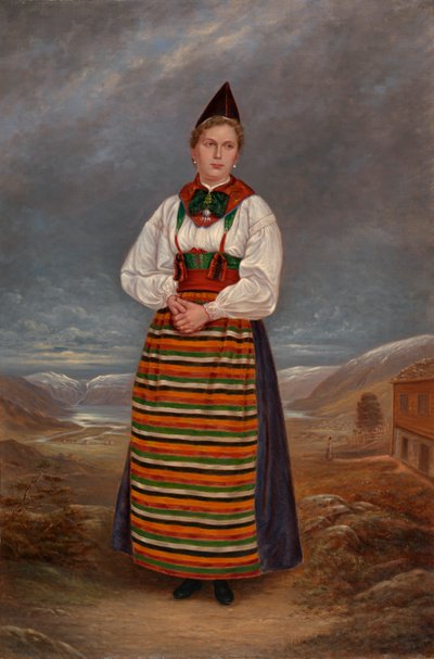 Svéd hölgy, kb. 1893. alkotó: Antonio Zeno Shindler