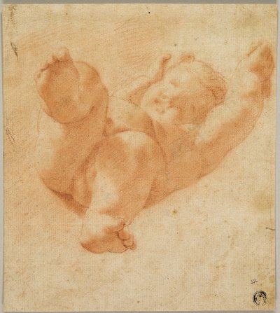 Előre rövidített Putto alkotó: Antonio da Correggio