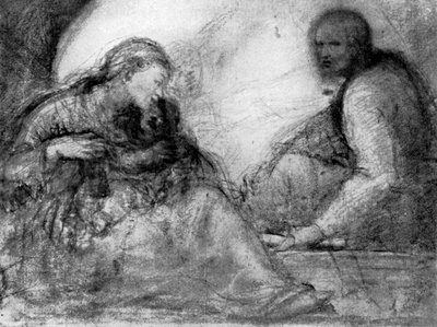 A Madonna és a gyermek és a Szent József, 16. század eleje, 1931. alkotó: Antonio da Correggio