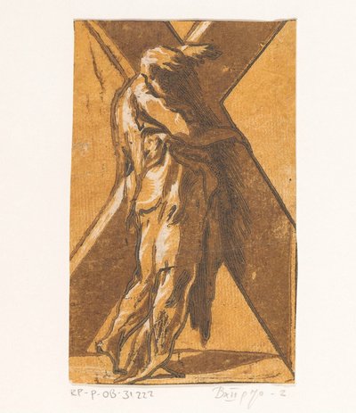 Szent András Krisztus és a tizenkét apostol (sorozat címe) alkotó: Antonio da Trento (attributed to)