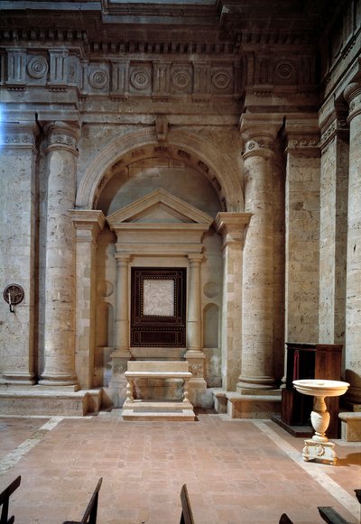 Szent Biagio templom belső nézete alkotó: Antonio da the elder Sangallo