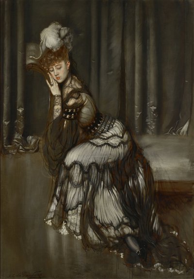 Madame Salvator portréja Antonio la Gandara (1861-1917) festménye alkotó: Antonio de la Gandara