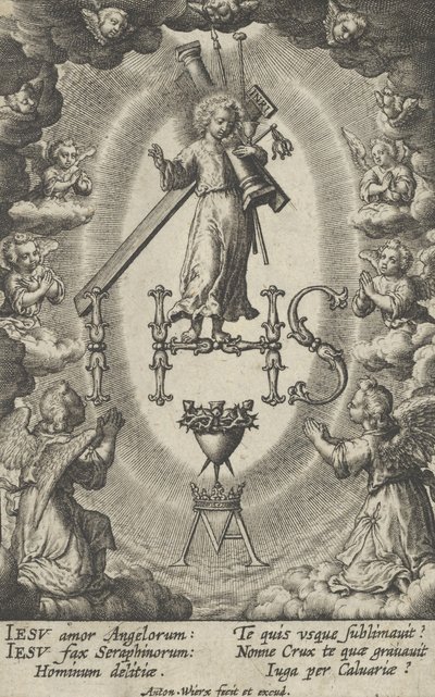 Szent monogram. alkotó: Antonius Wierix