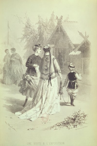 Látogatás a párizsi egyetemes kiállításon 1867-ben alkotó: Antony Paul Emile Morlon