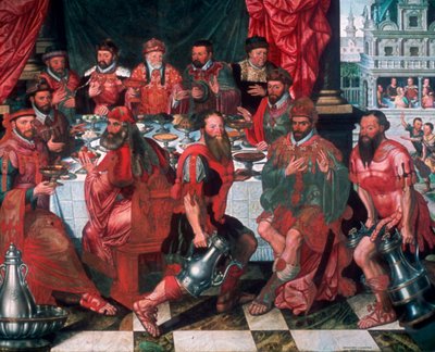 bankett, 1574 alkotó: Antoon Claeissens