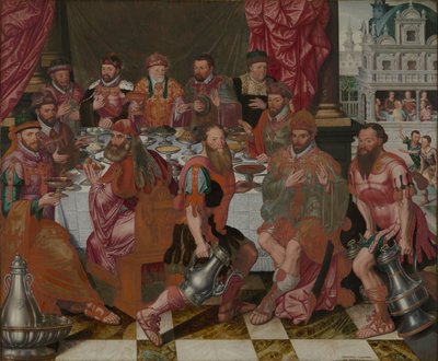 A városháza tanácstagjainak bankettje, 1574. alkotó: Antoon Claeissens