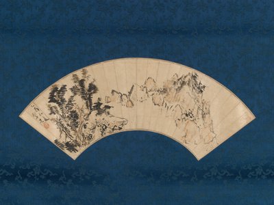 Teafőzés egy hegyi szurdok mellett, 1825. alkotó: Aoki Mokubei