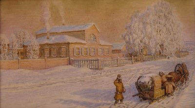 Házunk Ryabovoban, 1918-1919 alkotó: Apollinari Mikhailovich Vasnetsov