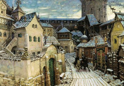 A Heralds, Reggel a Kremlben, 1913. alkotó: Appolinari Mikhaylovich Vasnetsov