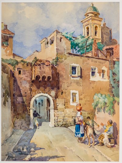 Szent József híd (akvarell, papír) alkotó: Arcangelo Salvarani