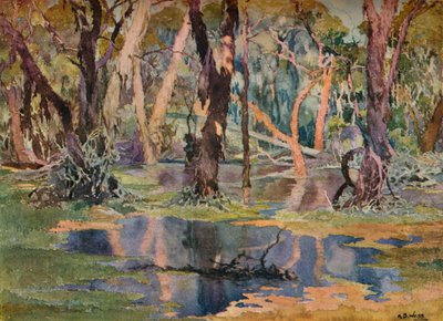 "Quindanning Pool", 1927 alkotó: Archibald Bertram Webb