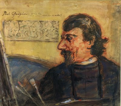 Paul Gauguin portréja alkotó: Archibald Standish Hartrick