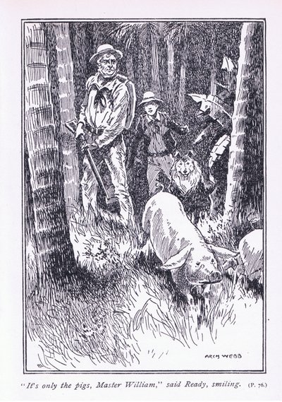 Csak a disznók, mondta William mester, az 1900-as évek alkotó: Archibald Webb