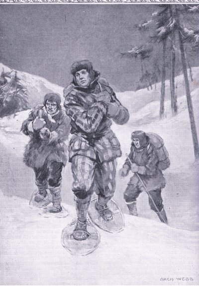 A nyomtalan pazarláson keresztül Labradorba (Donald Smith), illusztráció a Cassells Romance of Famous Lives-ból, 1940 körül alkotó: Archibald Webb
