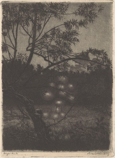 Kert fényes fával alkotó: Arend Hendriks (signed by artist)