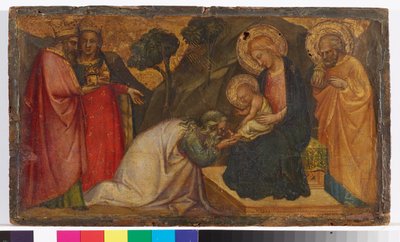 A mágusok imádása alkotó: Aretino Luca Spinello or Spinelli