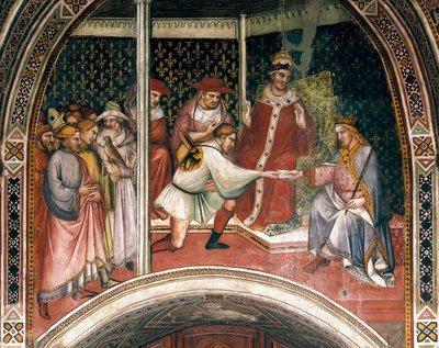 Sándor pápa története, Spinello Aretino freskója alkotó: Aretino Luca Spinello or Spinelli