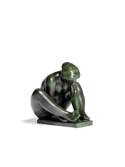 Guggoló Lány, Aki Egy Lábát tartja alkotó: Aristide Maillol