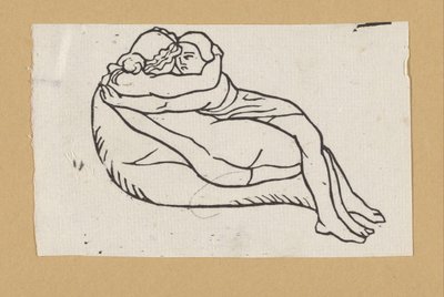 Daphnis und Chloë zusammen liegend alkotó: Aristide Maillol