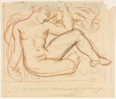 Akt tanulmány alkotó: Aristide Maillol