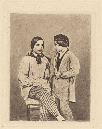 [Férfi és fiú] alkotó: Armand Hippolyte Louis Fizeau