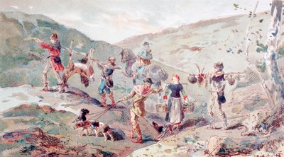 13. századi vadászparti portékákkal alkotó: Armand Jean Heins