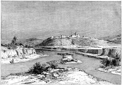 A Mejerda Slugiában, Mejez-el-Bad felett, 1890 alkotó: Armand Kohl