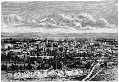 Kilátás Blidára, Algéria, c1890 alkotó: Armand Kohl