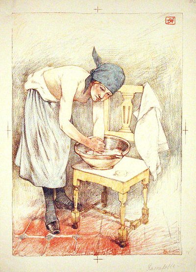 Girl Washing, a 