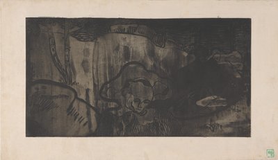 Decoration de Bretagne - Bretonnes au Bord de la Mer (Breton dekoráció - Breton nők a tengernél) 1894 körül (rézkarc, akvatinta és cukoremelő akvatinta) alkotó: Armand Séguin