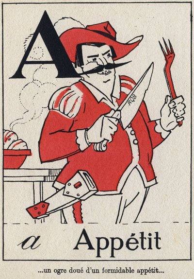 A betű: "Appetit", in L