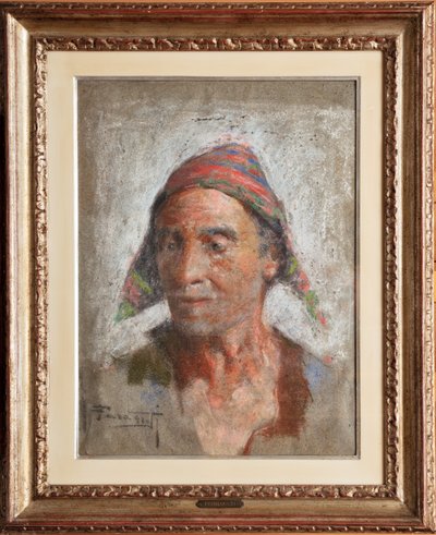 A színész (pasztell, vászon) alkotó: Arnaldo Ferraguti