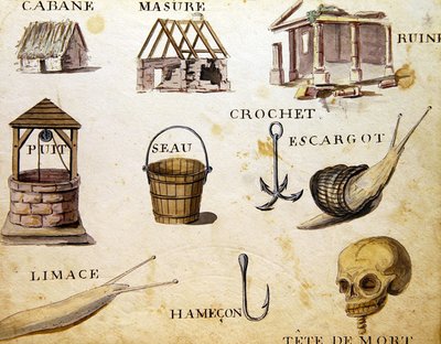 Illusztrációk a Charles Plante Fine Arts által kiadott "A French Alphabet Book of 1814" című könyvből. alkotó: Arnaud de Beauregard