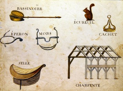Illusztrációk az 1814-es francia ábécé könyvéből, pub. szerző: Charles Plante Fine Arts alkotó: Arnaud de Beauregard