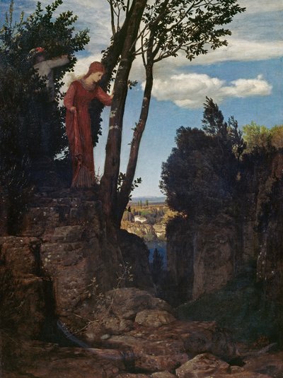 A firenzei környezet jellegét tükröző táj alkotó: Arnold Böcklin