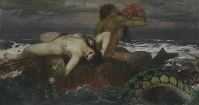 Triton és Nereid alkotó: Arnold Böcklin