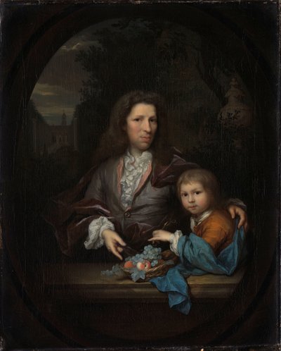 Jan van de Poll (1668-1745) és fia, Harmen Hendrick (1697-1772). alkotó: Arnold Boonen
