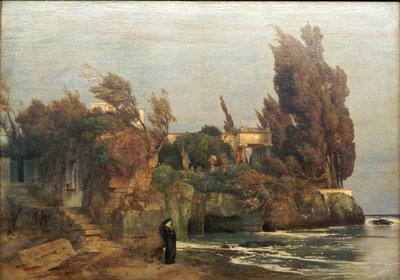 Német: Villa am Meer II Villa a tengerparton, II. változat alkotó: Arnold Böcklin