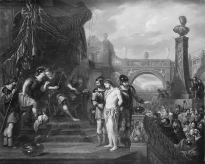 Krisztus Pilátus előtt alkotó: Arnold Houbraken