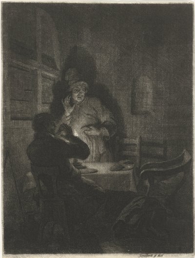 Étkezés Emmauszban alkotó: Arnold Houbraken