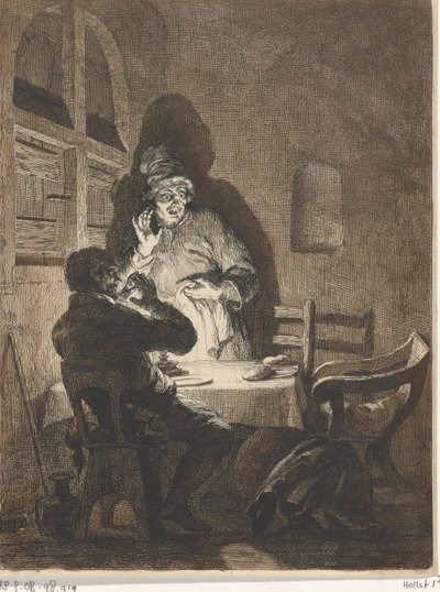 Étkezés Emmauszban alkotó: Arnold Houbraken